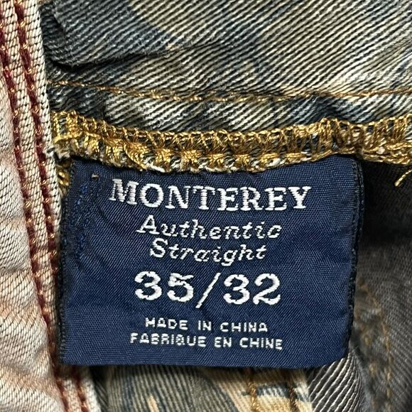 Tommy Bahama Monterey Authentic Straight Jeans Men’s 34x30 TAG 35x32 Altered Hem - Picture 5 of 17